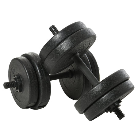 Soozie Pair Dumbbell 2 x 10kg 44-Pound Cast Iron Sports Gym