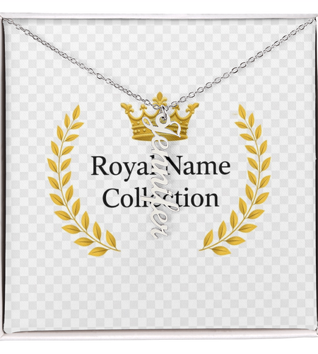 Custom Vertical Name Necklace