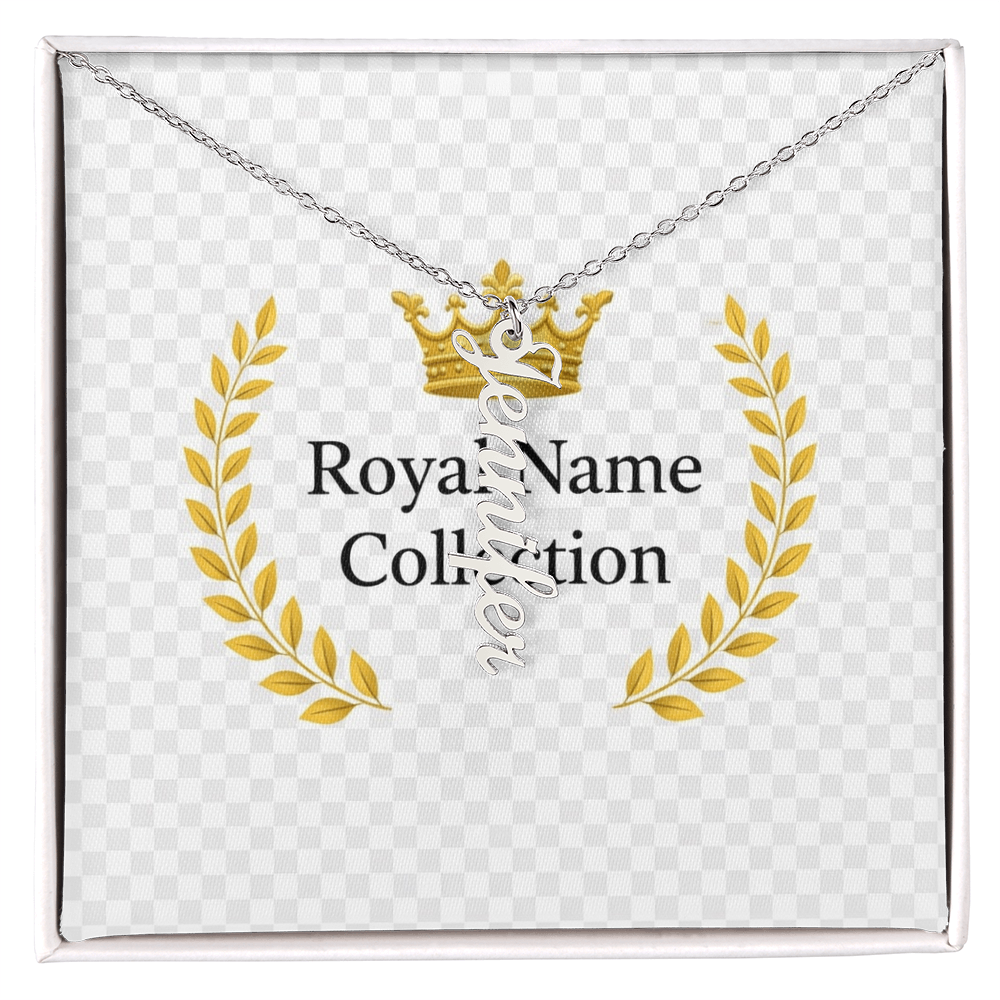 Custom Vertical Name Necklace