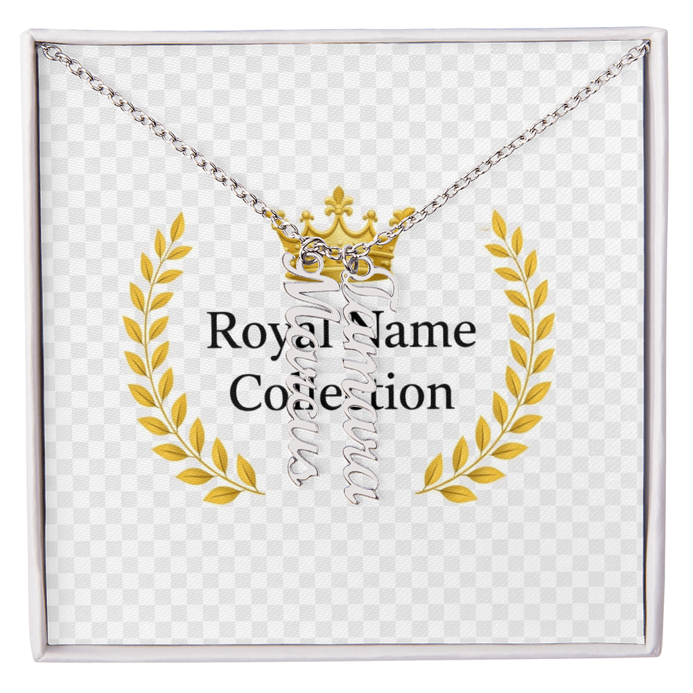 Custom Vertical Name Necklace