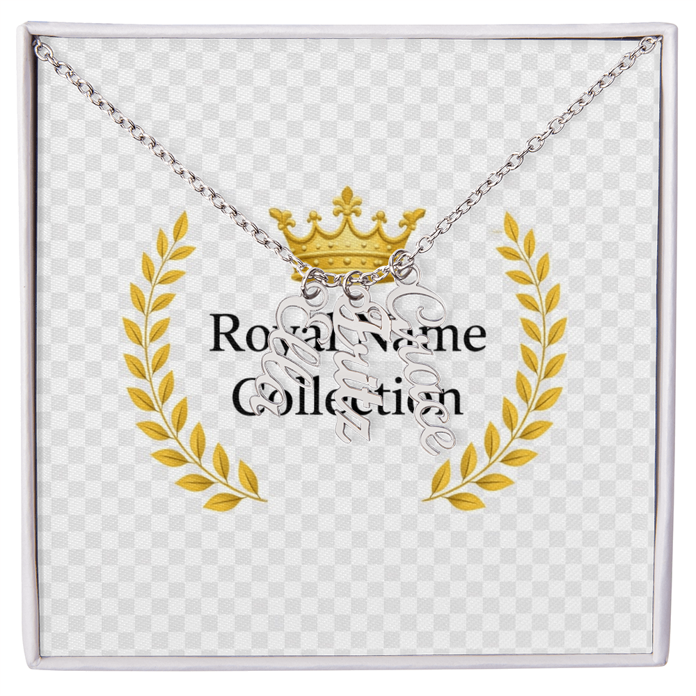 Custom Vertical Name Necklace