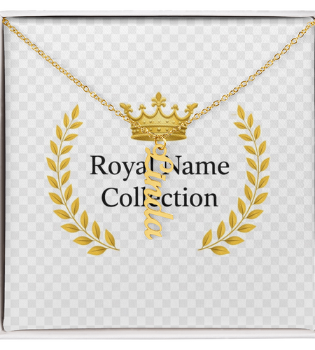Custom Vertical Name Necklace