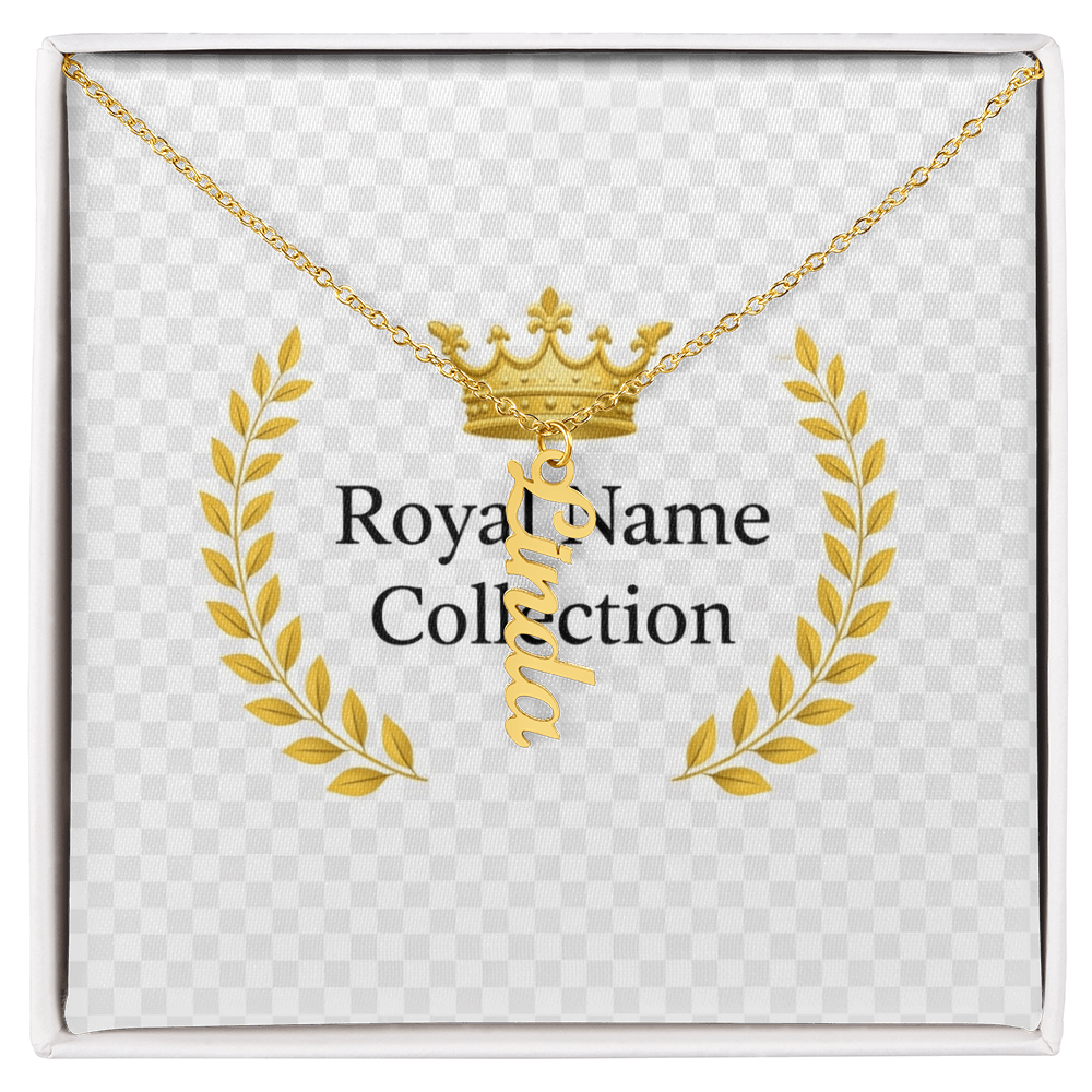 Custom Vertical Name Necklace