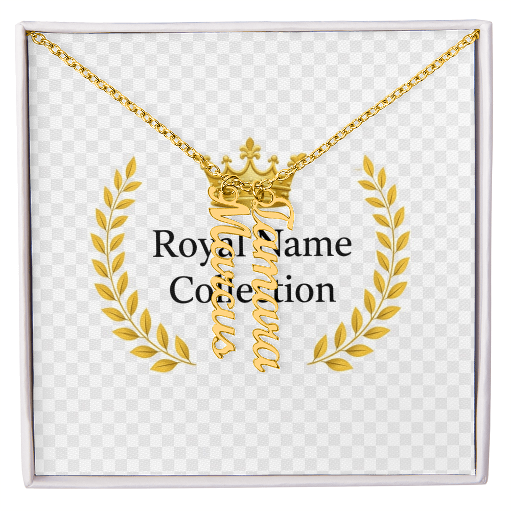 Custom Vertical Name Necklace