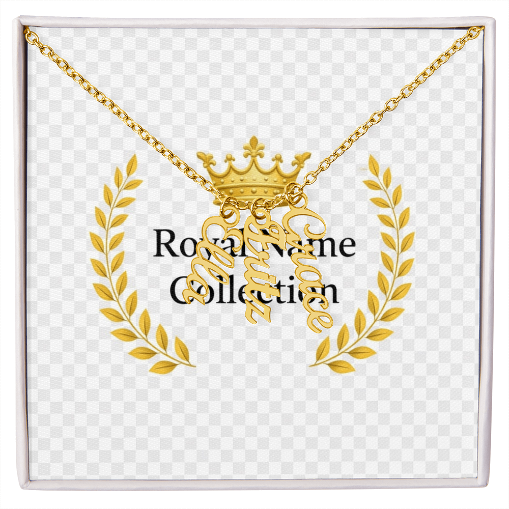 Custom Vertical Name Necklace