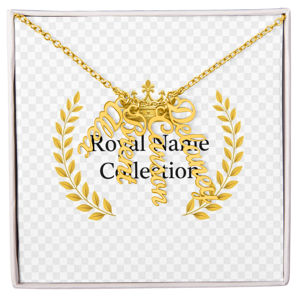 Custom Vertical Name Necklace