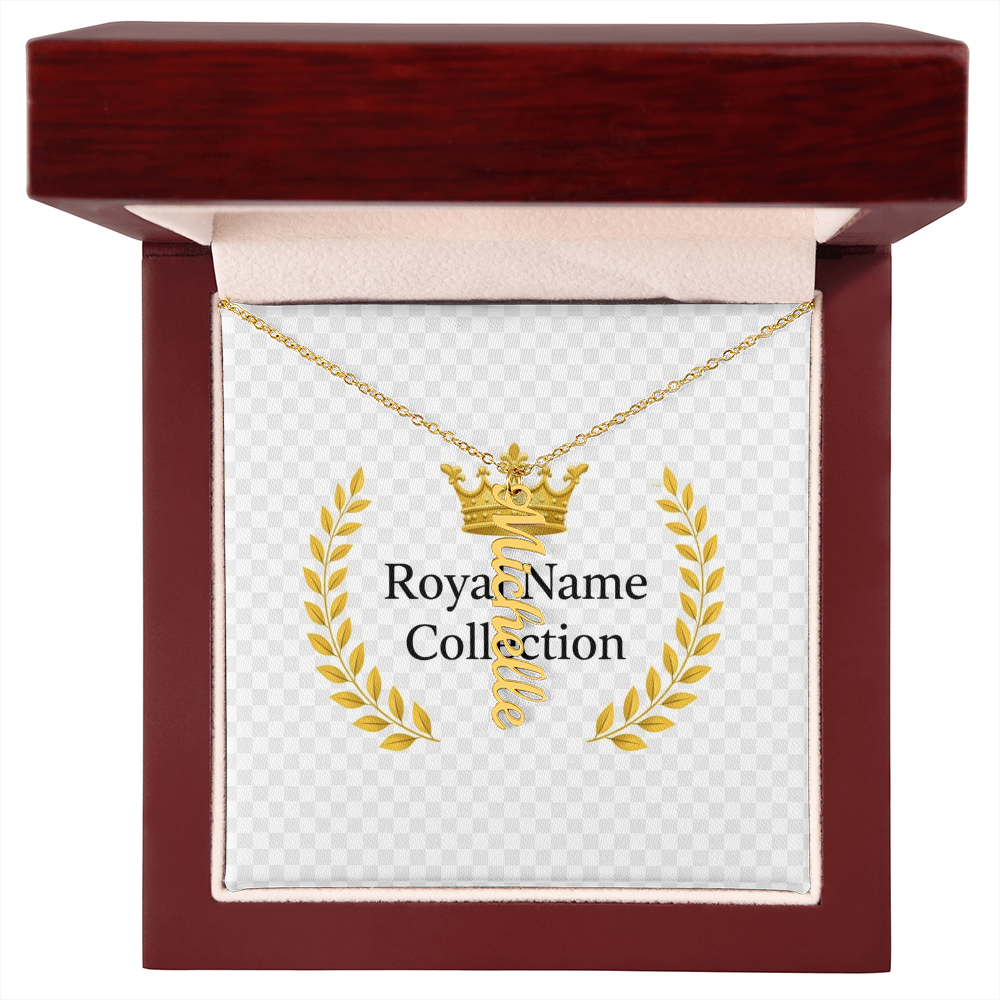 Custom Vertical Name Necklace