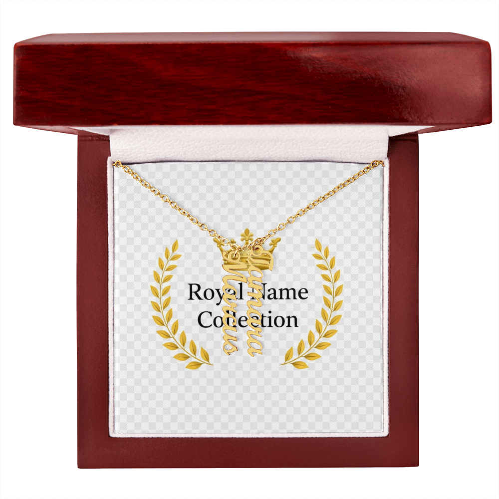 Custom Vertical Name Necklace