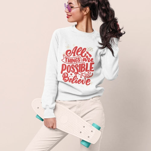 Load image into Gallery viewer, Womens 2023 Positive Message Sweatshirt
