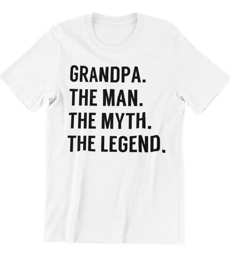 Grandpa Father's Day Shirt, Grandpa The Man The Myth The Legend Shirt