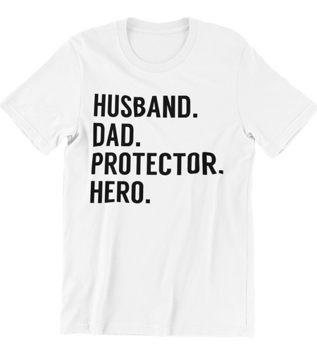 Husband Father's Day Shirt, Husband Dad Protector Hero Shirt