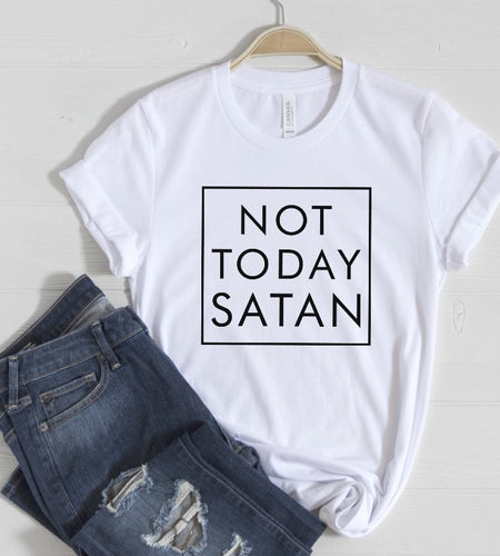 Not Today Satan Shirt, Not Today Satan, Religious Shirt