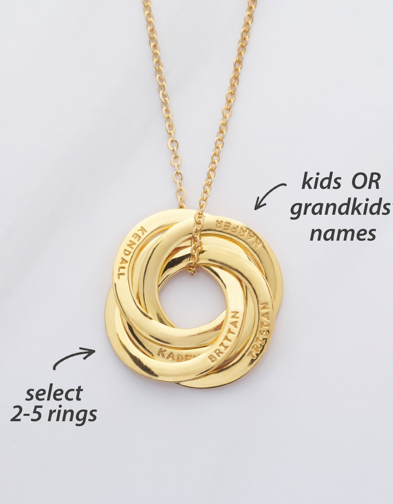Children Name Necklace, Personalized Grandma Gift, Family Necklace