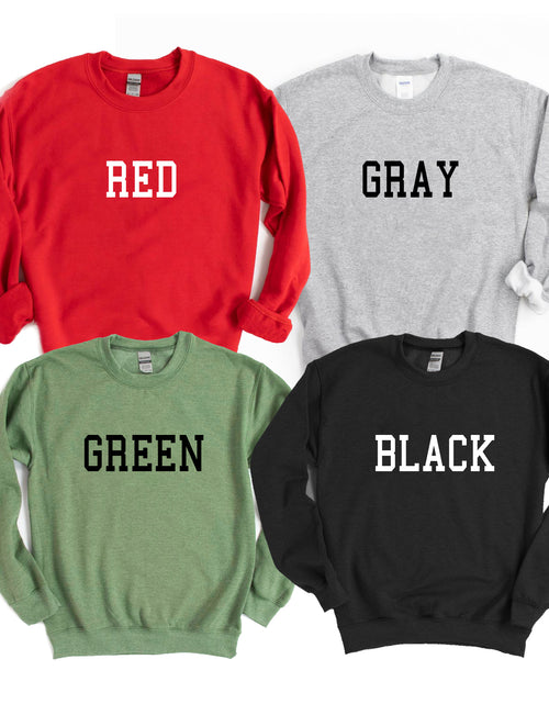Load image into Gallery viewer, It's the Season To Be Pregnant Christmas Sweatshiirt
