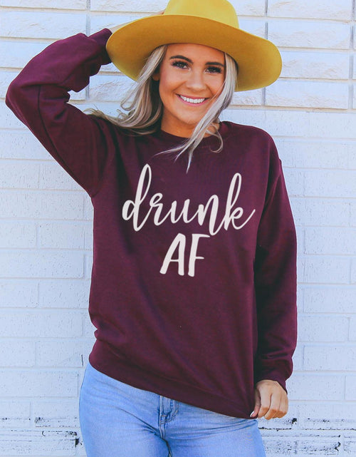 Load image into Gallery viewer, Drunk AF Sweatshirt

