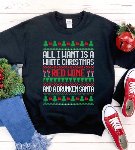 All I Want is a White Christmas Sweatshirt