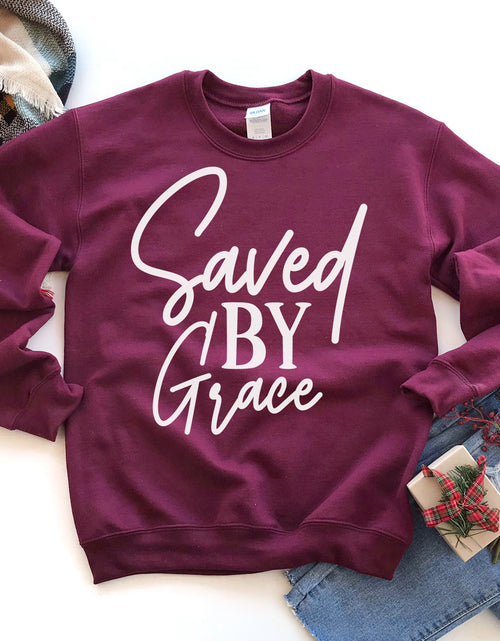 Load image into Gallery viewer, Saved By Grace Sweatshirt

