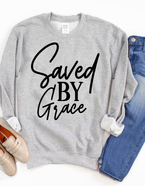 Load image into Gallery viewer, Saved By Grace Sweatshirt
