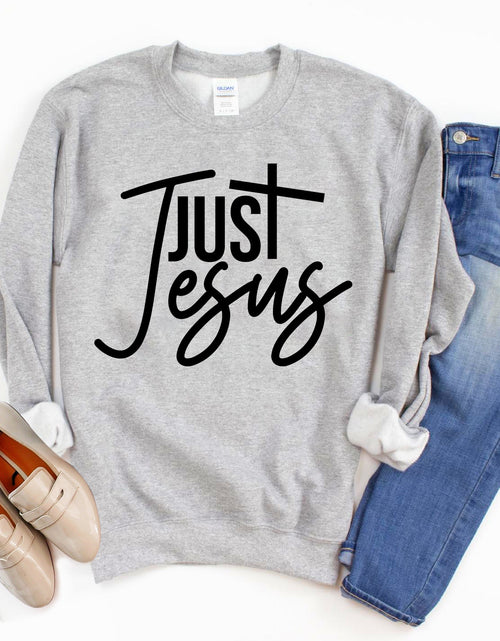 Load image into Gallery viewer, Just Jesus Sweatshirt
