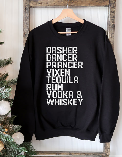 Load image into Gallery viewer, Dasher Dancer Christmas Sweatshirt
