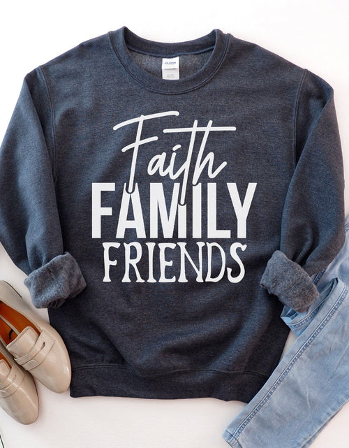 Load image into Gallery viewer, Faith Family Friends Sweatshirt
