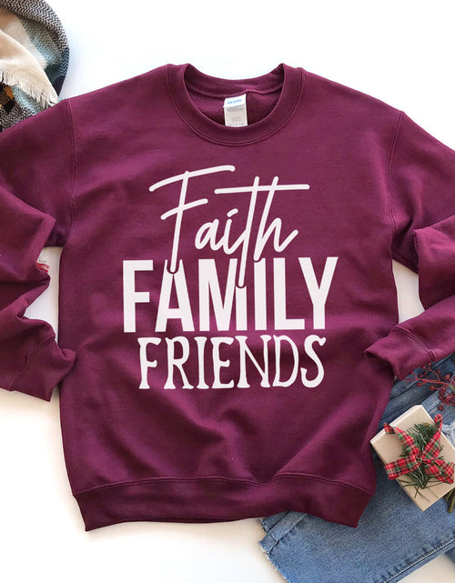 Load image into Gallery viewer, Faith Family Friends Sweatshirt
