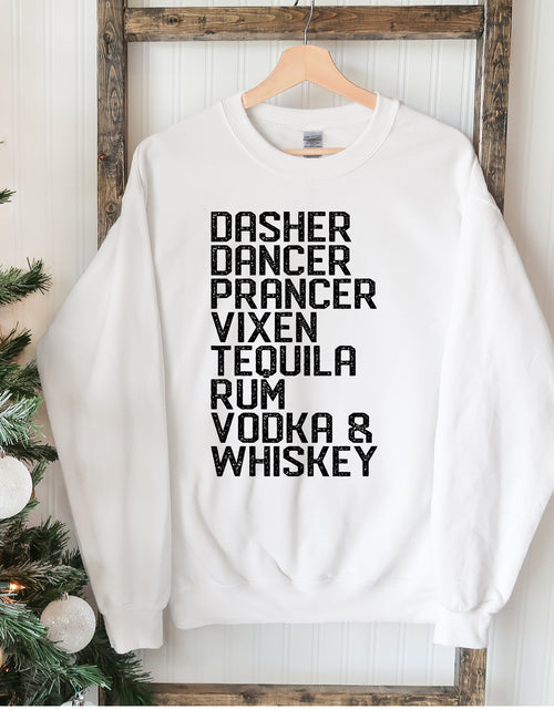 Load image into Gallery viewer, Dasher Dancer Christmas Sweatshirt
