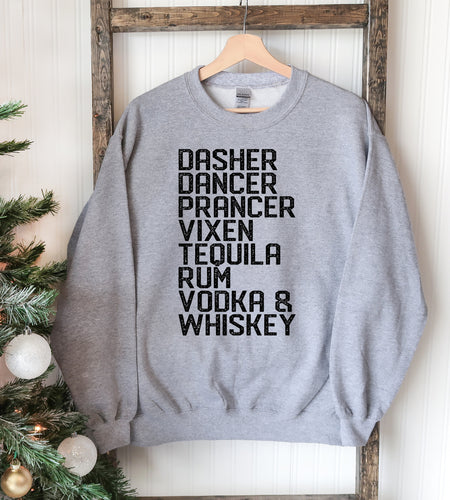 Dasher Dancer Christmas Sweatshirt