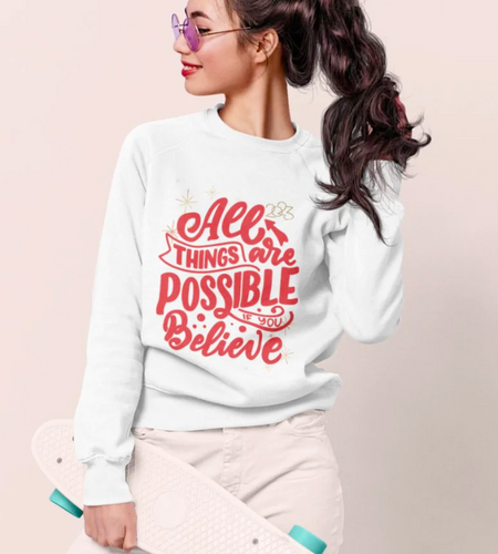 Womens 2023 Positive Message Sweatshirt