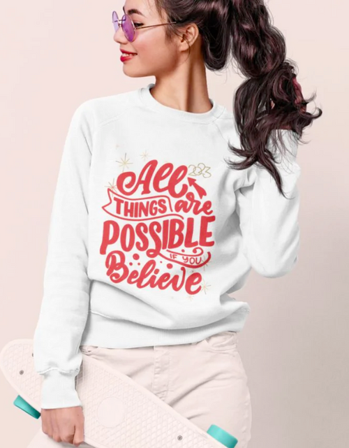 Load image into Gallery viewer, Womens 2023 Positive Message Sweatshirt
