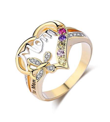 Mother's Day Gift Bracelet Love Heart Mother Ring