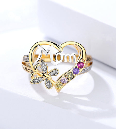 Mother's Day Gift Bracelet Love Heart Mother Ring
