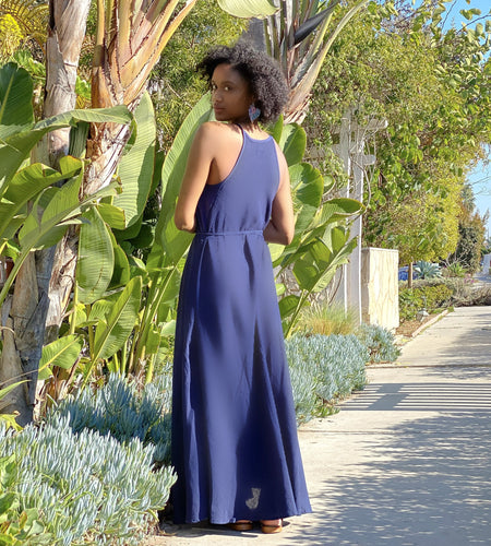 CALLIE MAXI DRESS - NAVY