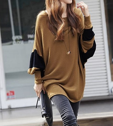 Womens Casual Batwing Top